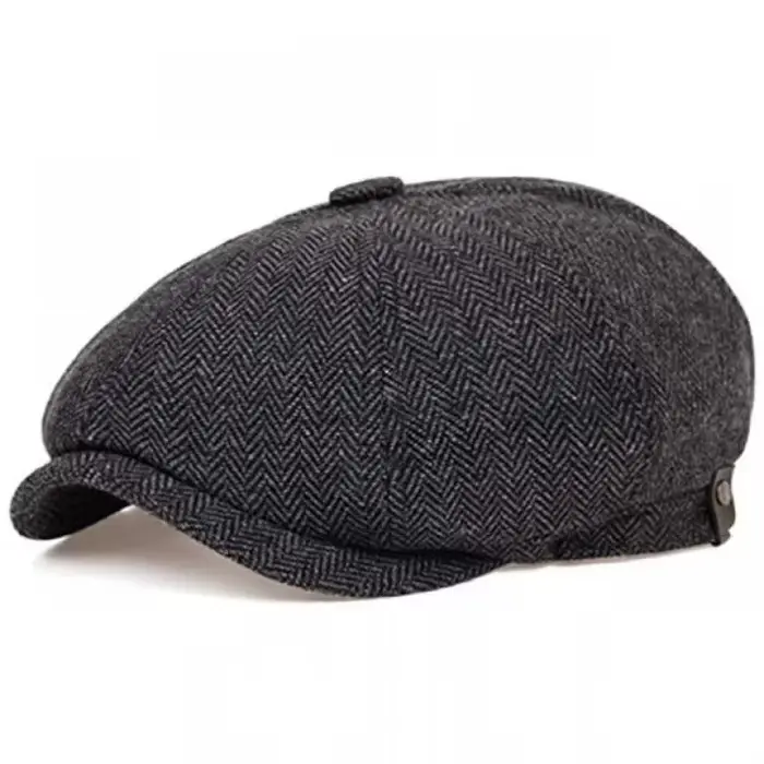 Haute qualité hiver rétro Style britannique casquette gavroche hommes Vintage luxe unisexe nouvelle 