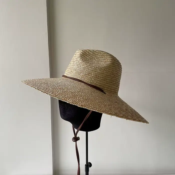 Chapeau anderen Paille de Blé Naturel Fait à la Main pour Femme