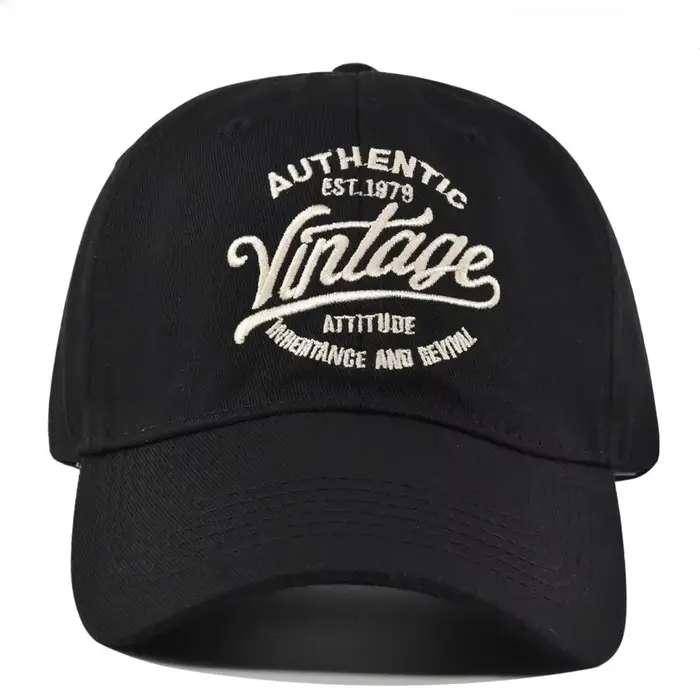 Casquette de baseball avec lettres brodées vintage, aspect délavé réglable, chapeau de papa pour hommes et femmes, sports de plein air, style streetwear tendance