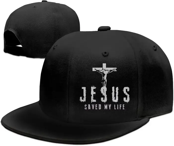 Casquette de baseball réglable pour homme, chapeaux Snapback croisés, billet plat, camionneur chréti