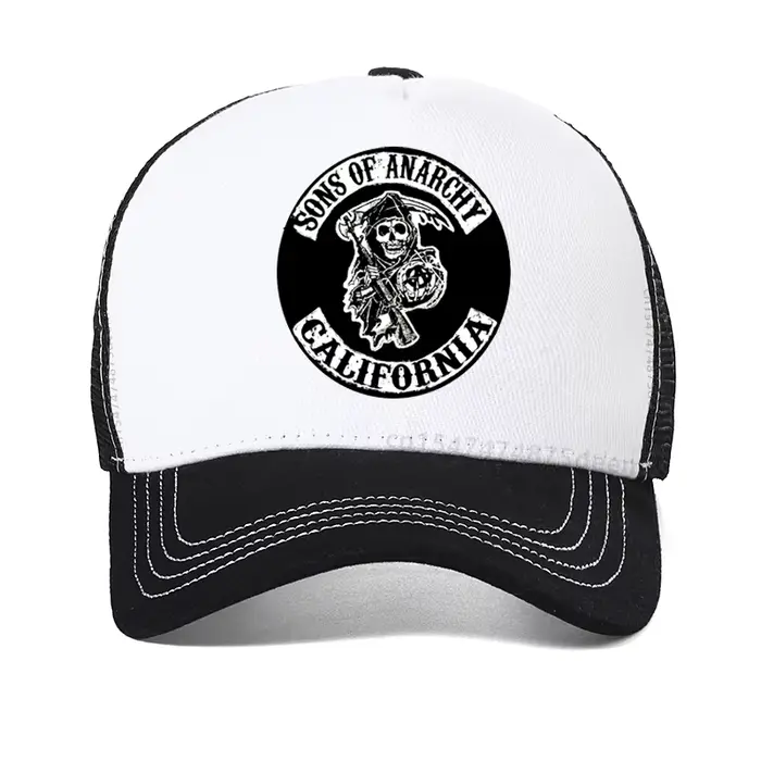 Casquette de baseball SAMCRO SOA Sons of Anarchy, imprimé crâne, chapeau décontracté à fermeture sna