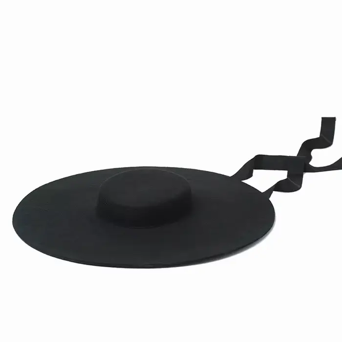 4 cm chapeau haut laine chapeau surdimensionné 15 cm grand bord haut peu profond haut peu profond fe