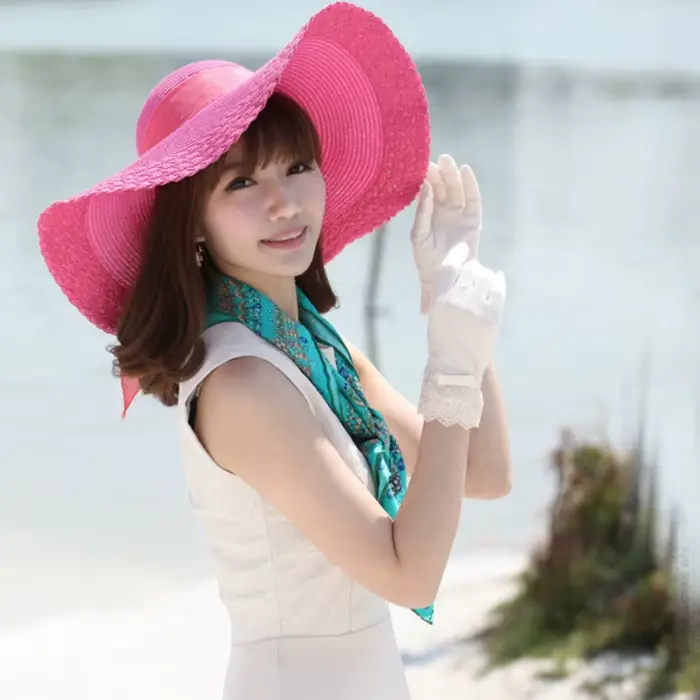 Chapeaux de paille de style coréen pour femmes