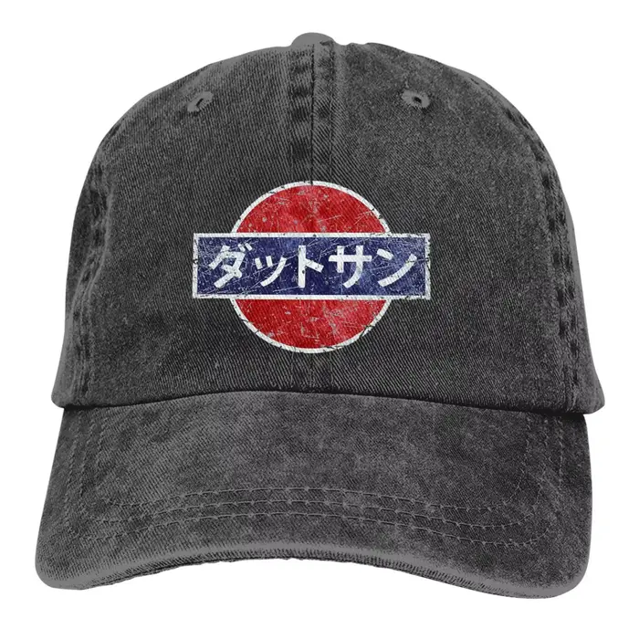 Casquette Datsun Vintage Design Rétro Style Novelty Unisexe Protection Solaire Coton Denim Imprimé Extérieur Quatre Saisons
