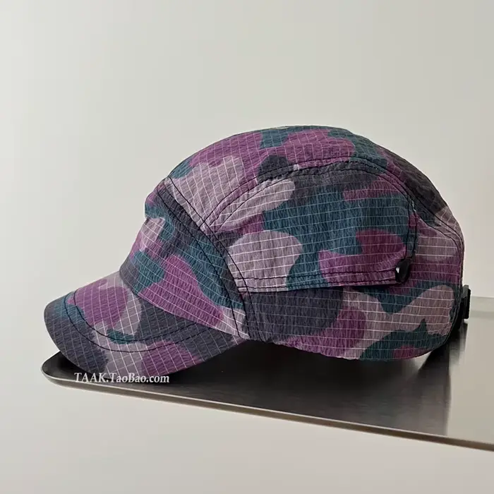 Casquette de Baseball en tissu à séchage rapide pour femmes et hommes, Camouflage violet rétro améri