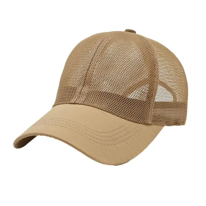 Casquette de baseball en maille respirante pour homme, chapeau de protection solaire réglable, chape
