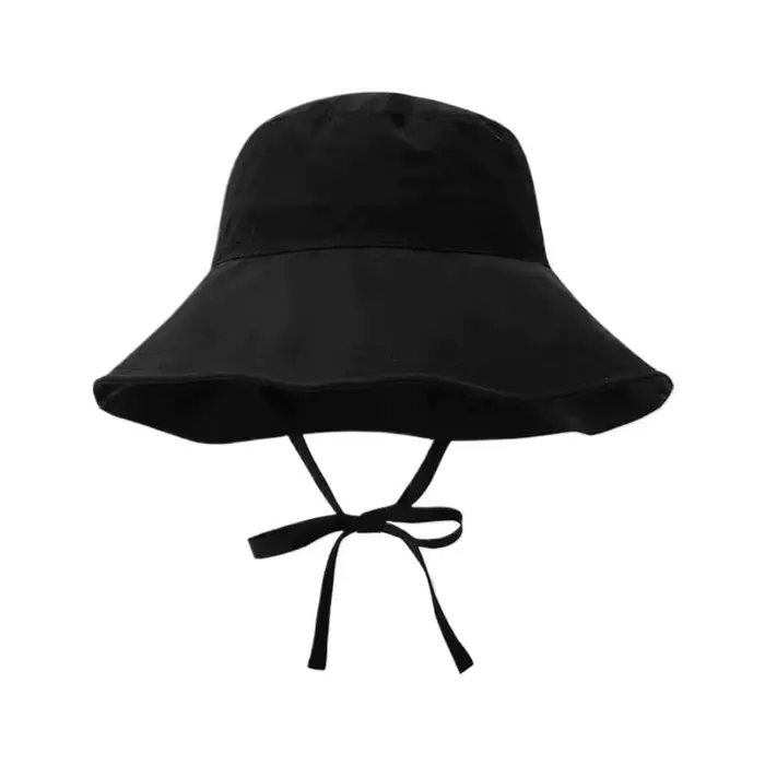 Chapeau Bob Anti-UV à Large Bord avec Lanière, Pliable et Réglable, pour l'Été, Activités de Plein A