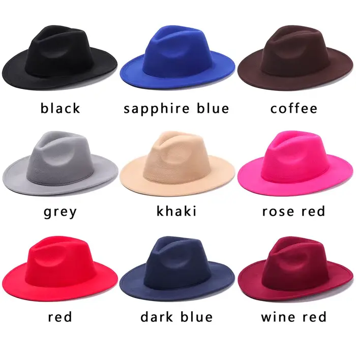 Chapeau de cowboy à large bord pour hommes et femmes