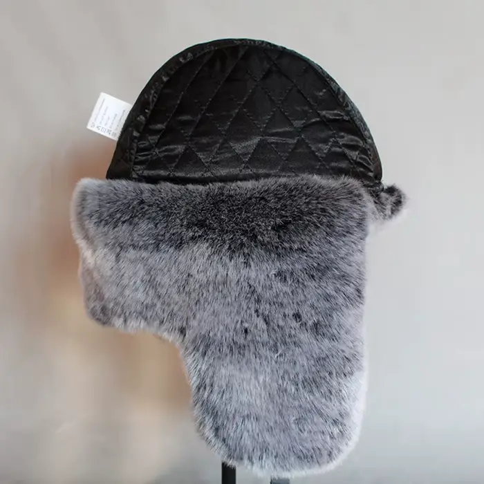 Chapeau de bombardier fausse fourrure hiver Ushanka pour hommes femmes patchwork rabat doreille extérieur style chic confortable