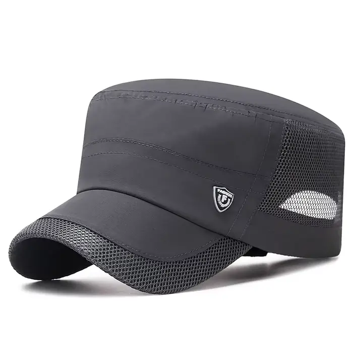 Casquette de baseball plate en maille d'été pour hommes et femmes