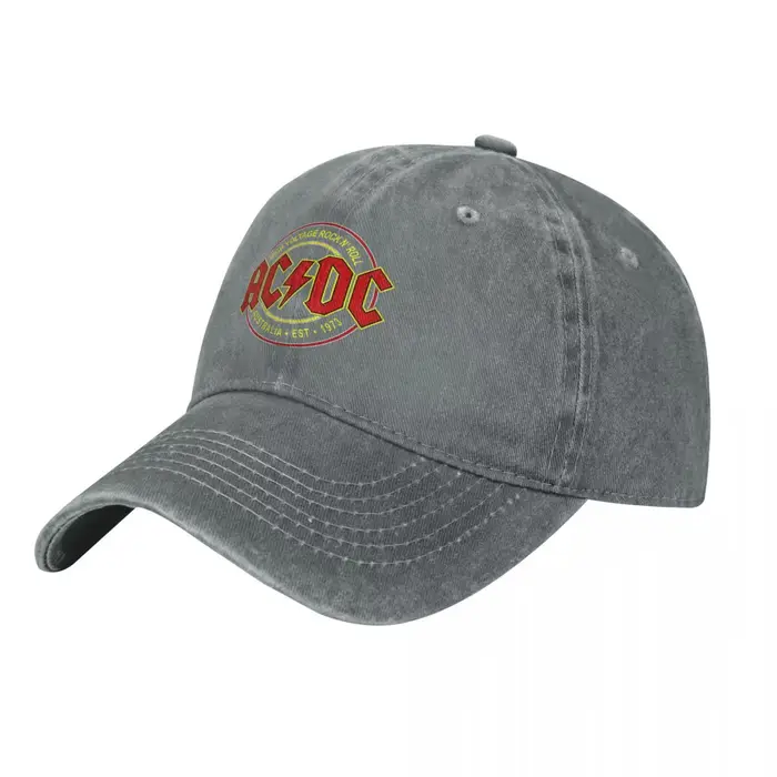 Casquette de Baseball à visière pour hommes et femmes, AC-DC Rock Fashion