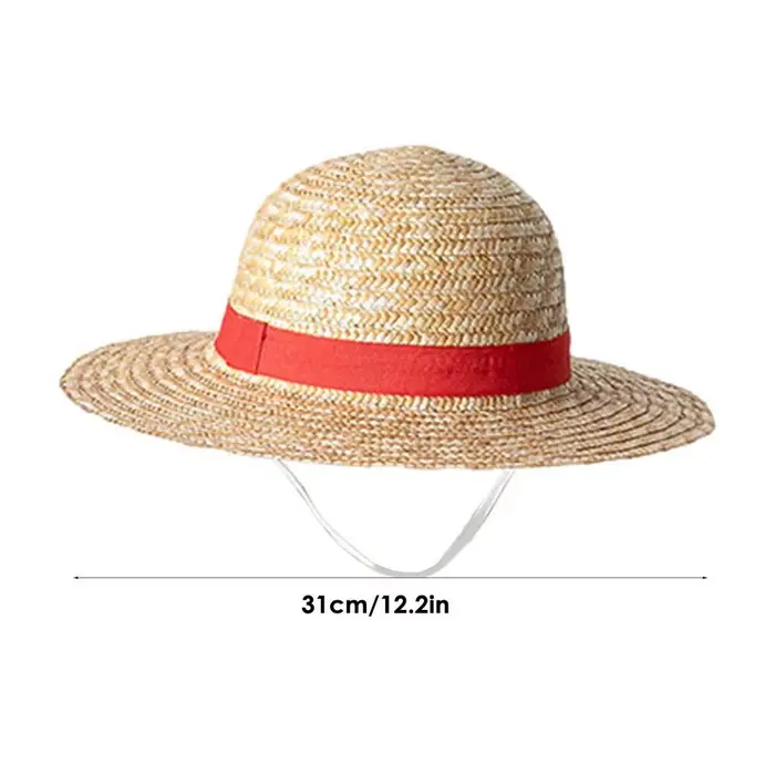Chapeau de paille Luffy, chapeau de cosplay Luffy, accessoires de performance Luffy, chapeau de pail