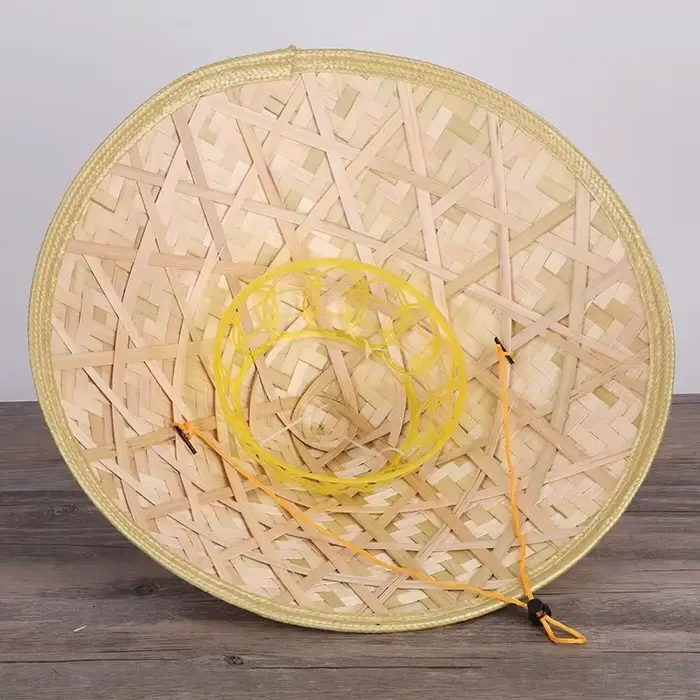 Chapeau de paille tissé à la main de style chinois