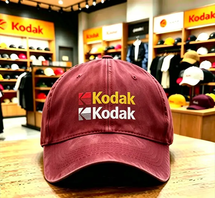 Casquette de baseball délavée avec logo Kodak 2026