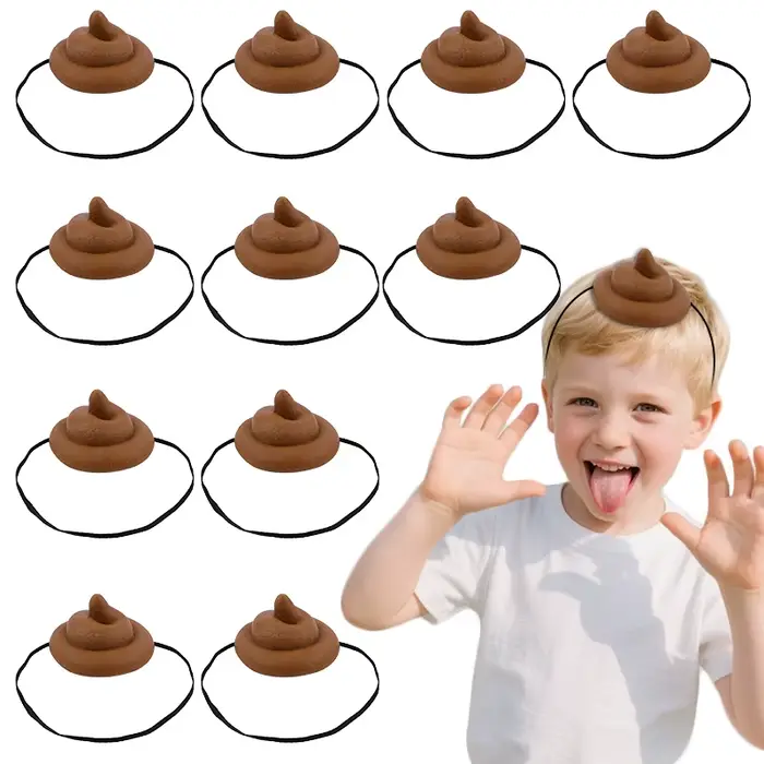 Chapeau de merde amusant pour enfants, fournitures de décoration de fête d'halloween, jouets de farc