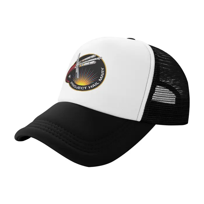 Casquette de baseball en maille avec patch Mission Hail Mary, style Hip-Hop, pour adulte, réglable, 