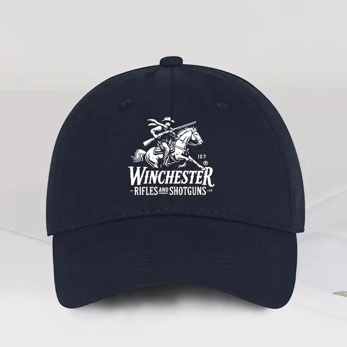 Casquette de baseball souple avec logo Winchester Cowboy imprimé