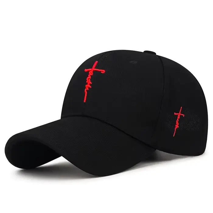 Casquette de baseball décontractée brodée avec lettres croisées, réglable pour hommes, femmes, unise