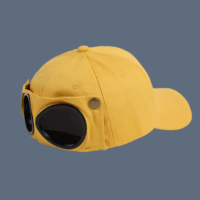 Chapeau d'aviateur Hip Hop avec lunettes de soleil pour hommes et femmes, Bonnet d'été, pare-soleil 