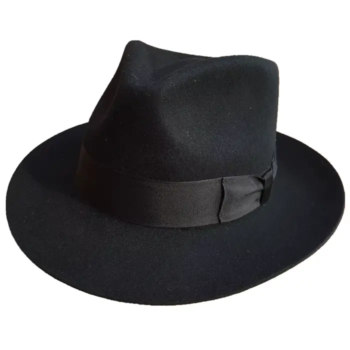Chapeau Fedora classique en feutre de laine pour homme, style gangster, Michael Jackson, pour homme 