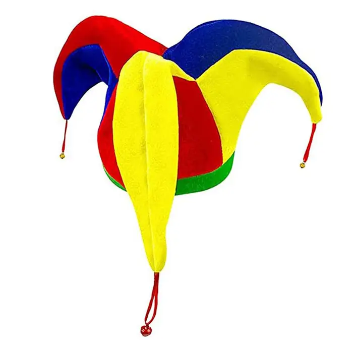 Chapeau de Clown multicolore drôle femmes hommes Mardi Gras chapeau de fête pour Halloween mascarade