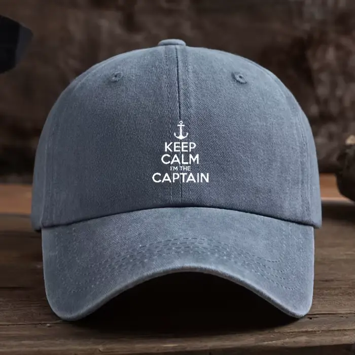 Casquette de baseball amusante avec impression « Keep I'M The Captain » - Réglable