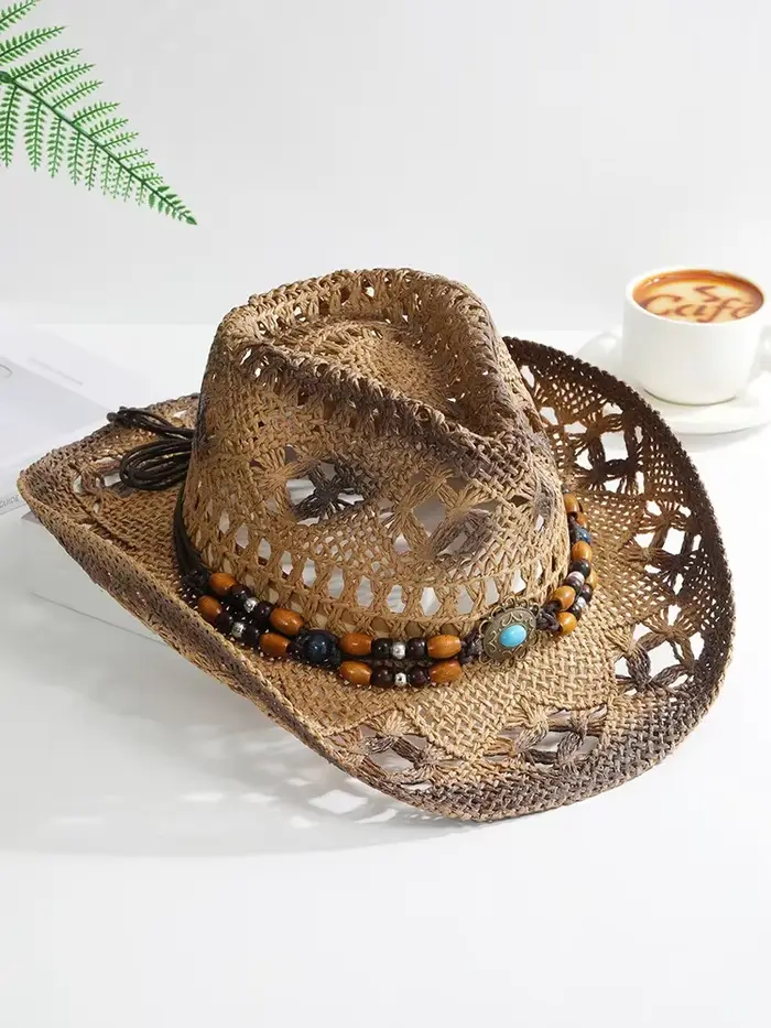 Chapeau de paille d'été pour femmes et hommes