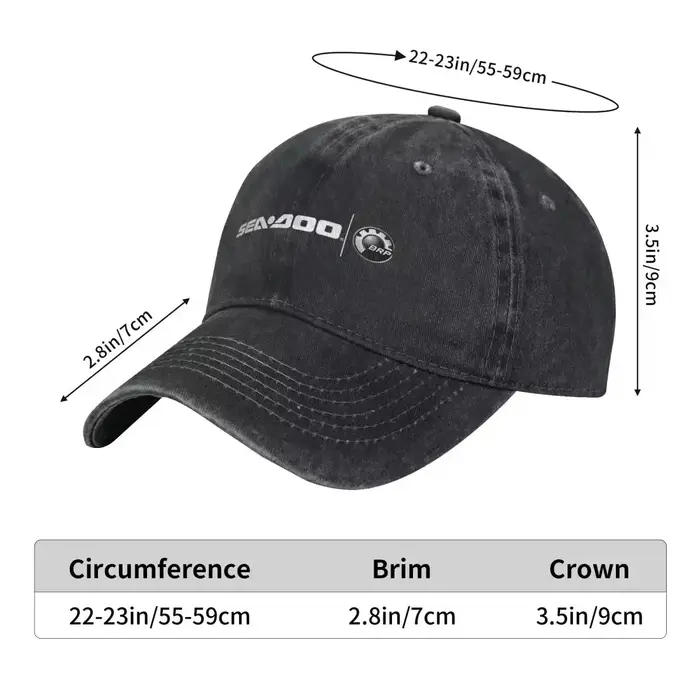 Casquette de baseball tendance avec logo Sea Doo Team Rxt Brt 2026