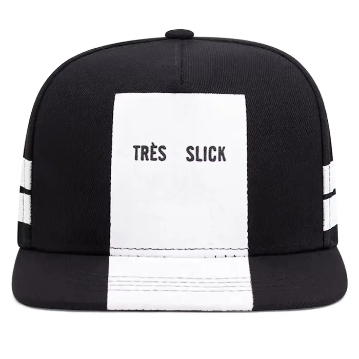 Nouveau TRES SLICK rayé bord plat chapeau rue HipHop chapeau de baseball unisexe sportif protection solaire ajustement réglable quatre saisons occasions décontractées