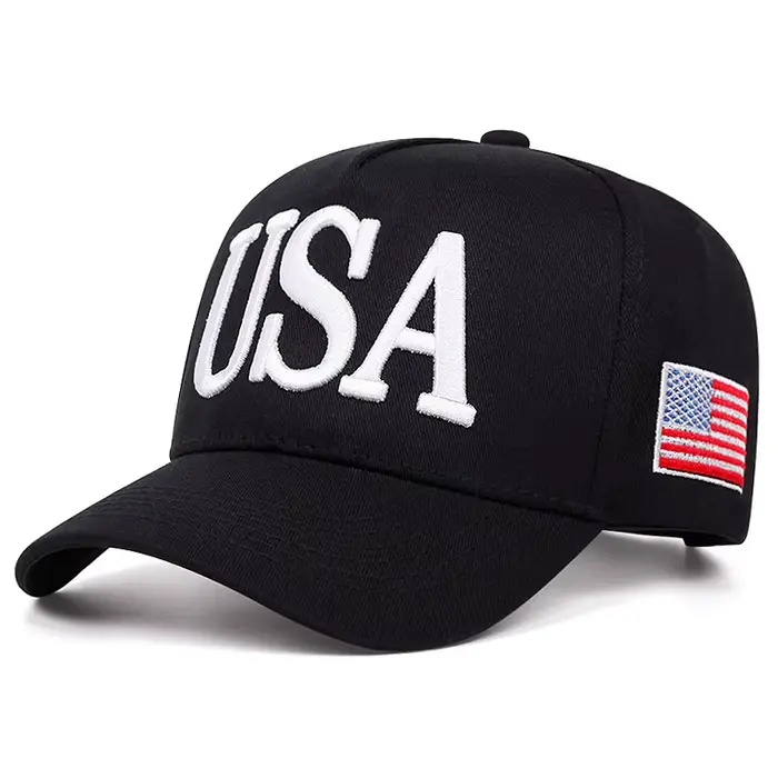 Casquette de baseball brodée USA, drapeau américain, élection présidentielle, 45, casquette à visièr