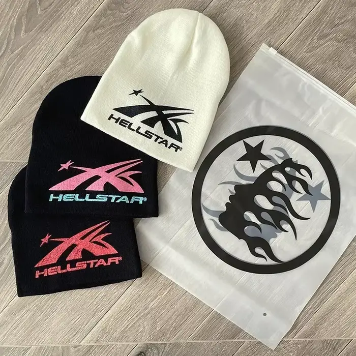 HS échantillon bonnet tricoté décontracté haute rue laine chapeau froid