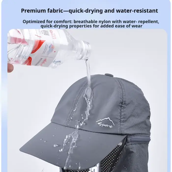 Chapeau de pêcheur avec protection du cou