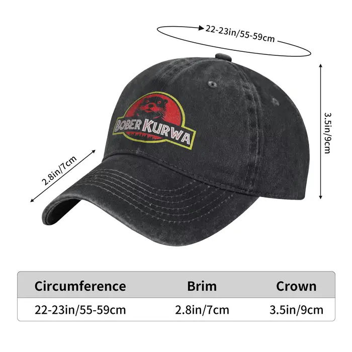 Casquette de baseball Bobr Bober Kurwa Beaver Boberek en jean délavé pour hommes et femmes style classique pour l'extérieur occasions spéciales