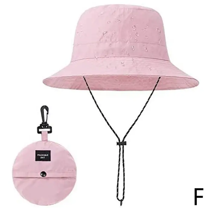 Chapeau de pêcheur imperméable pour femmes, Protection solaire d'été Anti-UV, Camping randonnée alpi