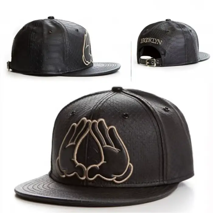 Casquette en cuir de marque Fashio pour hommes et femmes