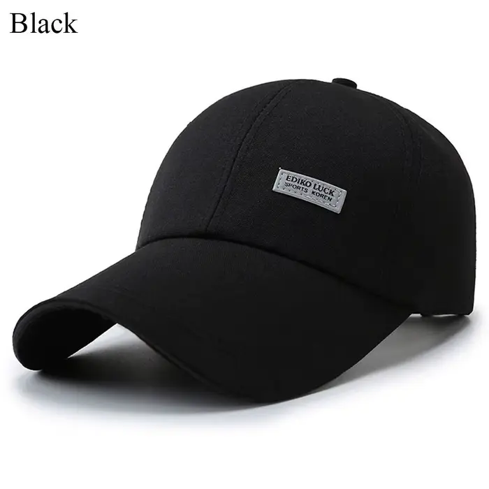 Casquette de baseball réglable pour homme et femme, chapeau de soleil à longs bords, décontracté, so