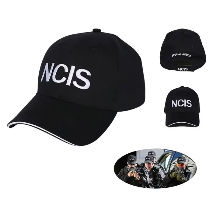 Casquette NCIS brodée, casquette de baseball réglable, casquette avec logo des Agents spéciaux, casq
