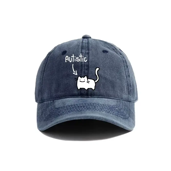 Casquettes de Baseball chat autiste, chapeaux en détresse pour hommes et femmes, rétro, plein air, é