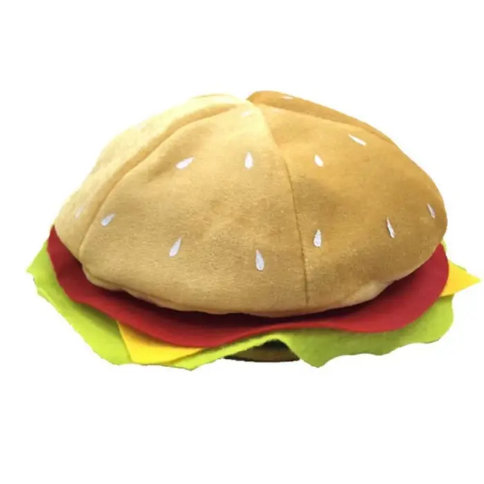 Chapeau fantaisie mignon, chapeau hamburger créatif, accessoires vestimentaires, béret en forme de h