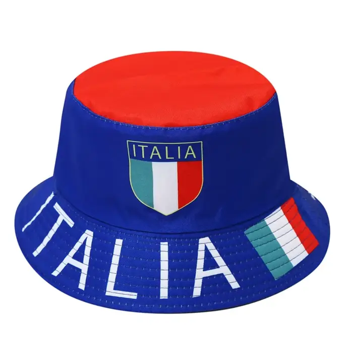 Chapeau de seau drapeau national pour homme et femme occasion sportive et festivalière polyvalent polyester