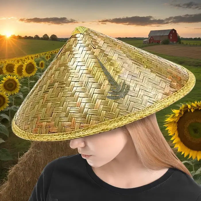 Chapeau de paille chinois élégant