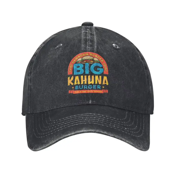 Casquettes de baseball unisexes The Big Kahuna Burger Pulp Fiction, style vintage, Quentin Tarantino