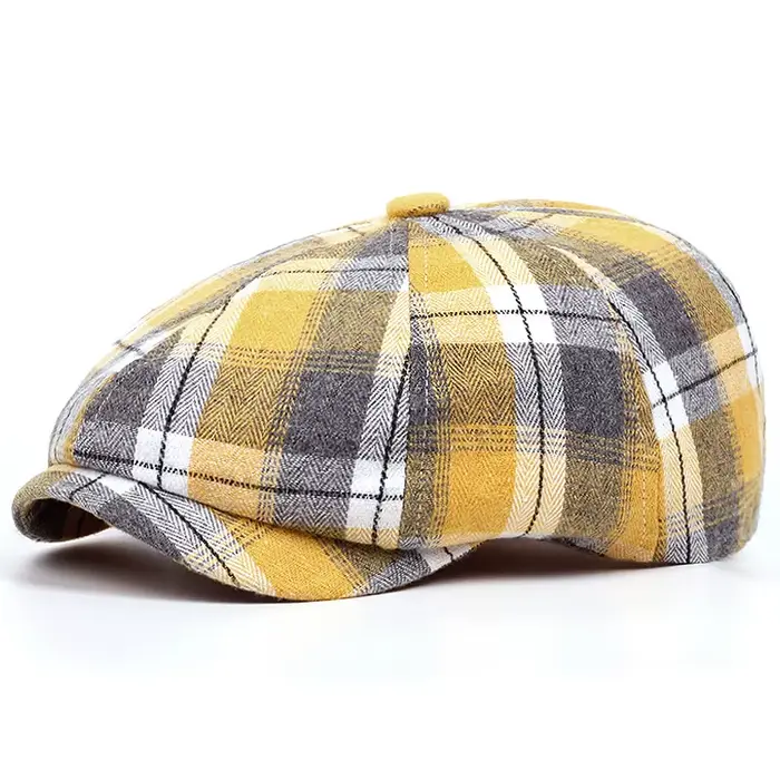 Casquettes Newsboy à Rayures Quatre Saisons pour Femme, Casquette Fine et Respirante Printemps, Chap
