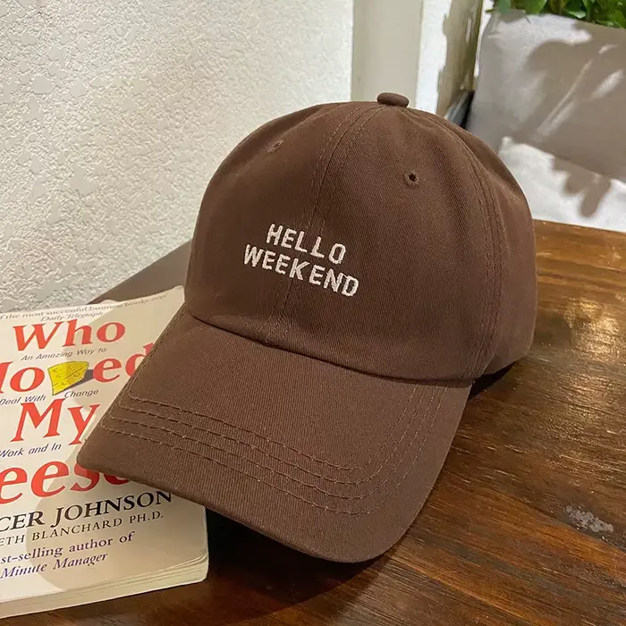 HELLO WEEKEND lettre casquette de Baseball hommes femmes mode décontracté casquettes à visière brode