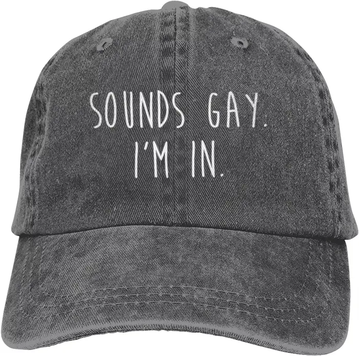 Chapeau de cowboy pour hommes et femmes, casquettes de baseball drôles, gay, je suis dans LGBTQ, cam
