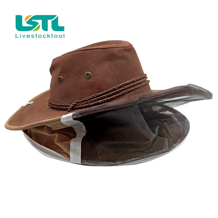 Chapeau de cowboy anti-abeille avec filet anti-insectes volants pour apiculteur confortable et élégant occassions d'apiculture et plein air