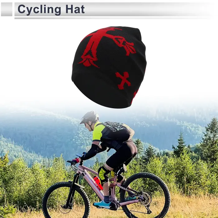 Chapeau de vélo chaud et confortable avec doublure de casque pour hommes et femmes, idéal pour le vélo, le sport, l'entraînement et les courses