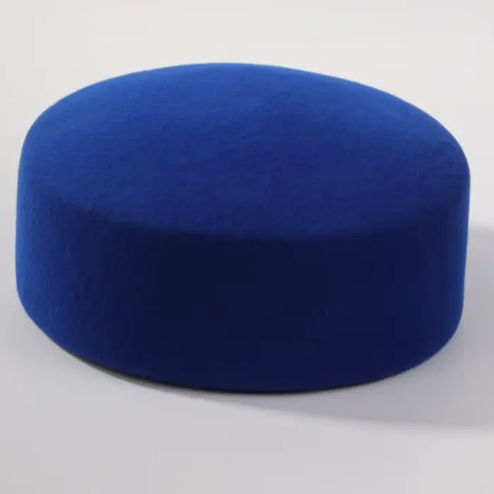 Béret en feutre de laine pure bleu de luxe 2026 pour femme