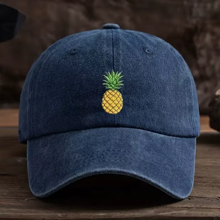 Casquette de baseball imprimée ananas