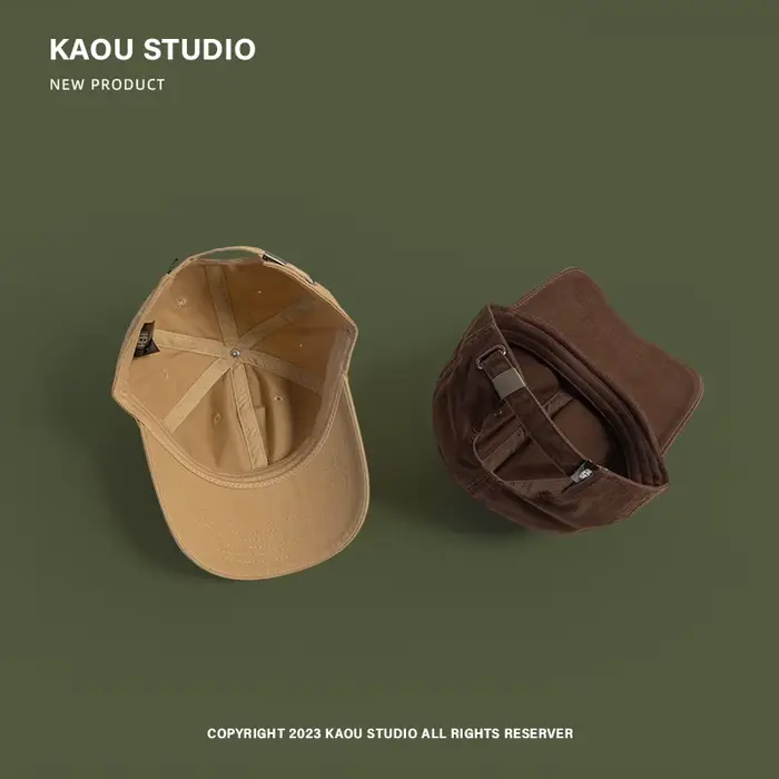 Casquette à visière quatre couleurs unies pour hommes et femmes